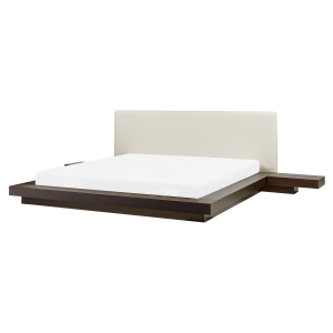 Cama zen 160 x 200 cm freixo escuro