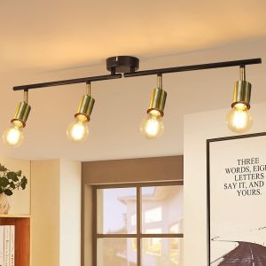 Nettlfe luminária de teto E27 dourado 74x13.5