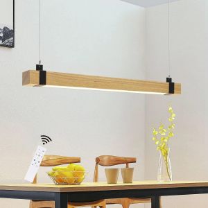 Nettlife luminária de pendurar LED madeira 100x6