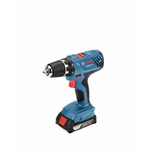 Aparafusadora sem fio Bosch gsr 18v-21 + 2 baterias 2ah + carregador + mala