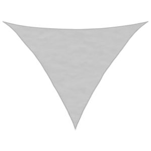 vidaXL toldo de vela poliéster oxford 100% gris claro 3,5x3,5x4,9 m