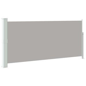 Toldo lateral retrátil 140x300 cm cinzento