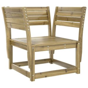 vidaXL silla de jardín madera impregnada de pino