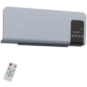 Aquecedor elétrico de parede 54,5x12x21,5 cm abs color gris Homcom
