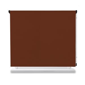 Estor enrollable opaco marron 150x250cm.