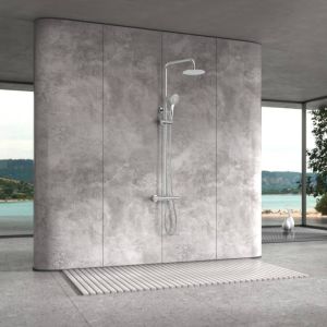 Conjunto chuveiro termostático eco-kent cromo-imex