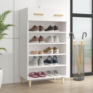 Sapateira 60x35x105 cm derivados de madeira branco ptxt3919
