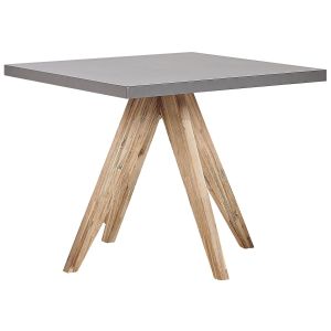 Mesa de refeição de jardim olbia 90 cm 90 cm betão cinzento