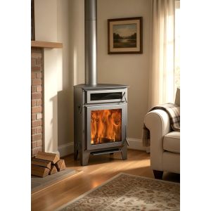 Fogão a lenha de canto  R5 com forno de potência máxima - 11 kW / 85%