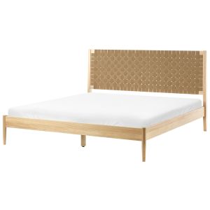 Cama madeira de pinho brunemont 180 x 200 cm castanho claro
