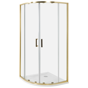 Cabine de duche jukatan 90 x 90 x 185 cm dourado
