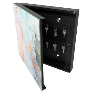 Caixa para chaves decorativa 30x30x5, abertura à esquerda tulup