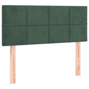 vidaXL cabecero de terciopelo verde oscuro 100x5x78/88 cm