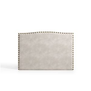 Cabeceira ambar para cama de 135 de tela branco roto 154x115x8 matris