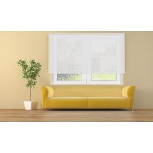 Estore de rolo translúcido cotton    branco 180 x 250cm