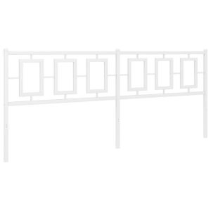vidaXL cabecero de metal blanco 193 cm