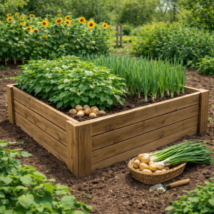 Caixa de cultivo natura 40 cm – horta urbana vidahuerto 120x80x40 cm