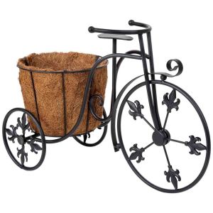 Suporte para bicicleta preto, 51x20x33h cm