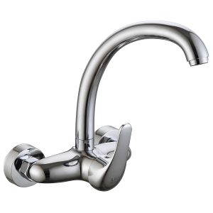 Grifo monomando de fregadero pared alto 150 modelo peonia