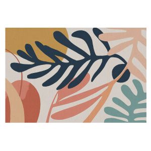 Papel de parede tnt 250x250 padrões de folhas tulup