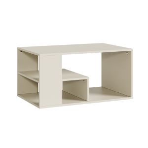 Mesa de centro antaa retangular 80x50x40cm cor de areia [en.casa]
