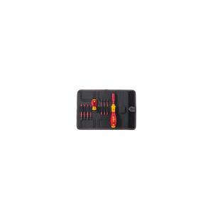 Conjunto de chave de fenda - wiha - slimvario® - 9 peças - aço cromo-vanádi