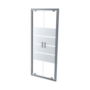 Ondee - porta shiva - portas de bater - acabamento cromado - 80x190cm