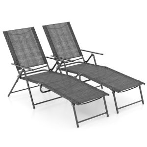 Helloshop26 - cadeiras de jardim reclináveis - pack x2