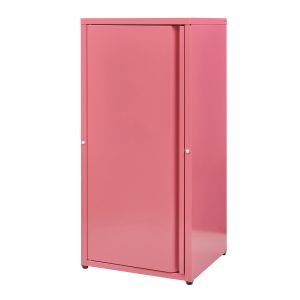 Armário metálico burlöv aço 88x40x35 cm -  vermelho melancia [en.casa]