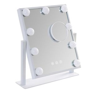 Nettlife espelho de banheiro LED branco 38x34