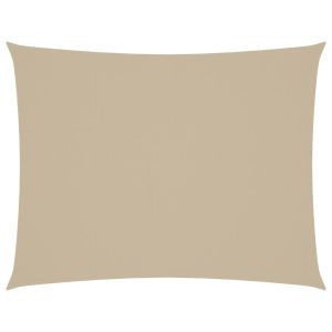 vidaXL toldo de vela rectangular tela oxford beige 3x4,5 m