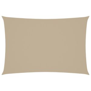 vidaXL toldo de vela rectangular tela oxford beige 2,5x4,5 m
