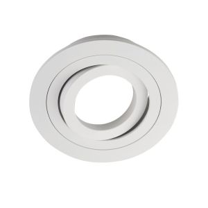 Foco embutido regulável classic redondo branco wonderlamp 1xgu10