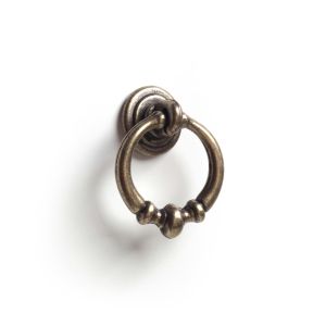 Puxador de argola para móveis | estilo clássico | feito de zamak |