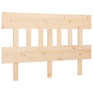 vidaXL cabecero de cama madera maciza de pino 123,5x3x81 cm