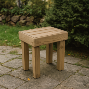 Banco de jardim em madeira tratada 45x33x50 cm - vidahuerto