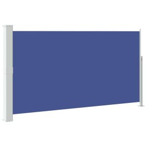 Toldo lateral retrátil para pátio 170x300 cm azul
