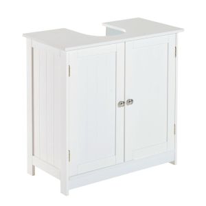 Móvel para lavatório pousar 60x30x60cm mdf color blanco Homcom