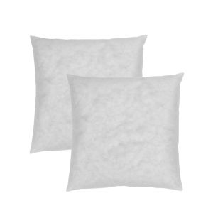 Pack de 2 enchimentos para almofadas 40x40cm fibra oca fusionhome