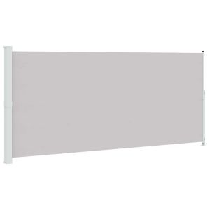 Toldo lateral retrátil para pátio 220x500 cm cinzento