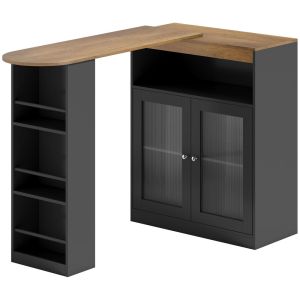 Mesa de bar 150x80x105,5 cm mdf Homcom, casa - cozinha