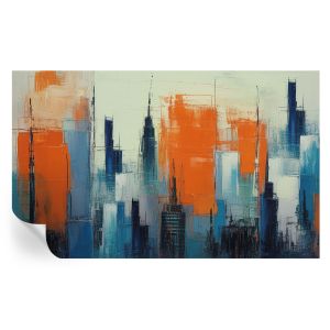 Papel parede adesivo cidade abstrata 416x254 tulup