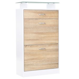 Sapateira 60x24x105,5cm color marrón Homcom