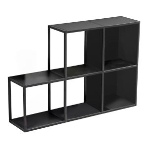 Juego de 5 estantes de pared con paneles laterales