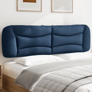 Almofadão de cabeceira 180 cm tecido azul ptob3224