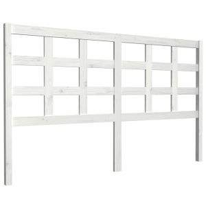 vidaXL cabecero de cama madera maciza de pino blanco 165,5x4x100 cm