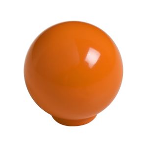 Puxador esfera de abs 29mm laranja brilhante, lote com 50