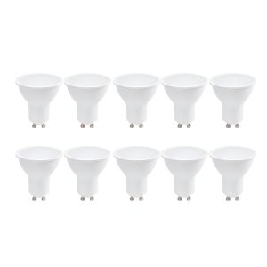 Pack com 10 lâmpadas LED gu10 7w 770lm 4000k branco neutro smd2835