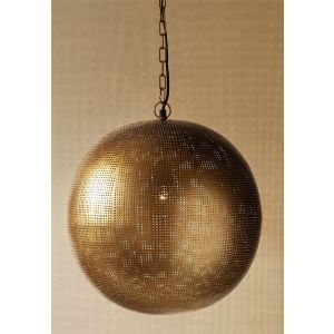 Luminária de teto charlotte, dourada, 40 cm de diâmetro x 45 cm de diâmetro