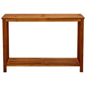 Mesa de console de jardim vidaxl em madeira de acácia maciça 110x40x75 cm